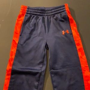 Under Armour, Blue/Orange, Boys Youth Size 7, Pants